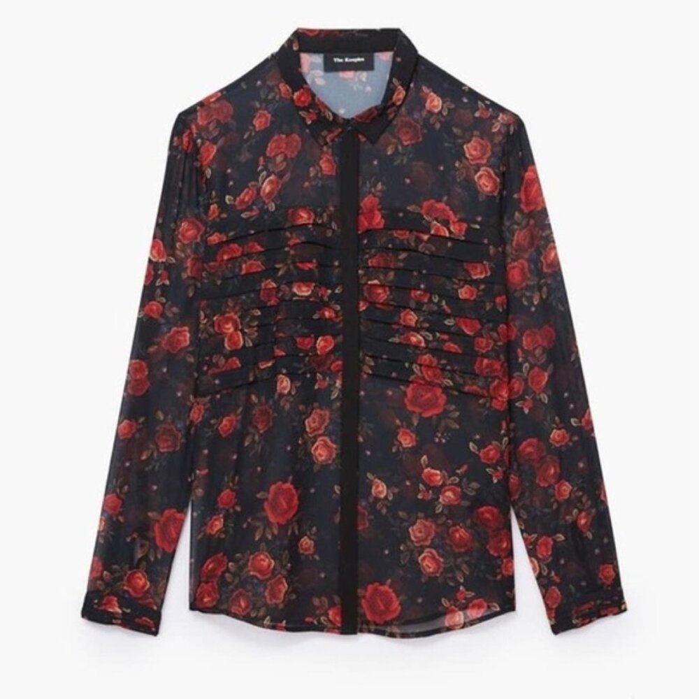 THE KOOPLES FLORAL BUTTON UP XXS